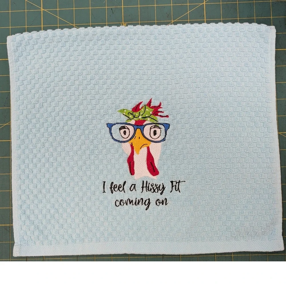 I Feel a HIssy Fit Coming On Kitchen Bath Bar Hand Towel
